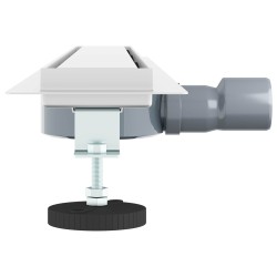 Évacuation de douche 2-en-1 avec siphon à 360° Argenté 80 cm 552695552695