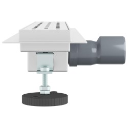 Drain de Douche avec Design Linéaire Argenté 60 cm 552696552696