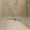 Drain de Douche avec Design Linéaire Argenté 50 cm 552697552697
