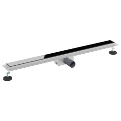 Drain de Douche avec Couverture en Verre Noir 100 cm 552698552698