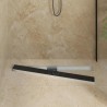 Drain de Douche avec Couverture en Verre Noir 100 cm 552698552698