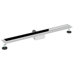 Drain de Douche avec Couverture en Verre Noir 100 cm 552698552698