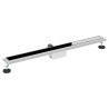 Drain de Douche avec Couverture en Verre Noir 100 cm 552698552698
