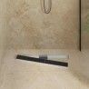 Drain de Douche avec Couverture en Verre Noir 70 cm 552704552704