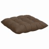 Coussins de siège 4 pcs Marron 40 x 40 x 6 cm tissu 552708552708