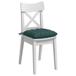 Coussins de siège 4 pcs Vert foncé 40 x 40 x 6 cm tissu 552709552709