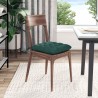 Coussins de siège 4 pcs Vert foncé 40 x 40 x 6 cm tissu 552709552709