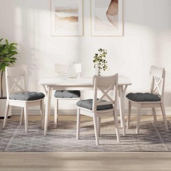 Coussins de siège 4 pcs Gris foncé 40 x 40 cm 552713552713