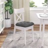Coussins de siège 4 pcs Gris foncé 40 x 40 cm 552713552713