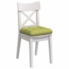 Coussins de siège 4 pcs Vert clair 40 x 40 x 12 cm tissu 552714552714