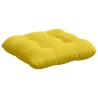 Coussins de siège 4 pcs Jaune clair 40 x 40 x 12 cm tissu 552715552715