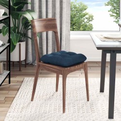 Coussins de siège 4 pcs Bleu 40 x 40 x 12 cm tissu 552716552716