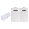 Écrans d'intimité de jardin 4 pcs PVC 35x0,19 m Blanc 552718552718
