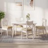 Coussins de siège 4 pcs Crème 40 x 40 x 12 cm tissu 552720552720