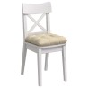 Coussins de siège 4 pcs Crème 40 x 40 x 12 cm tissu 552720552720