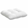 Coussins de siège 4 pcs Blanc 40 x 40 x 12 cm tissu 552723552723