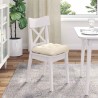 Coussins de siège 4 pcs Crème 40 x 40 cm 552725552725