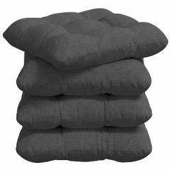 Coussins de siège 4 pcs Gris foncé 40 x 40 cm 552726552726