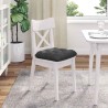 Coussins de siège 4 pcs Gris foncé 40 x 40 cm 552726552726