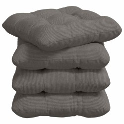 Coussins de siège 4 pcs Gris clair 40 x 40 cm 552727552727