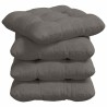 Coussins de siège 4 pcs Gris clair 40 x 40 cm 552727552727