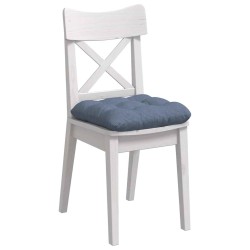 Coussins de siège 4 pcs Bleu 40 x 40 cm Tissu en velours côtelé 552728552728