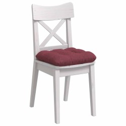Coussins de siège 4 pcs Bordeaux 45 x 45 x 12 cm tissu 552729552729