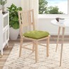 Coussins de siège 4 pcs Vert clair 45 x 45 x 12 cm tissu 552732552732