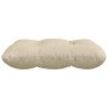 Coussins de siège 4 pcs Crème 45 x 45 x 12 cm tissu 552735552735
