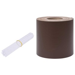 Écran d'intimité de jardin PVC 70x0,19 m Marron 552736552736