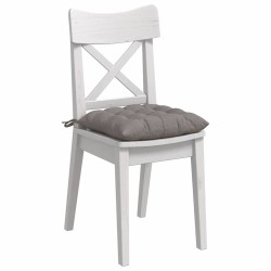 Coussins de siège 4 pcs Taupe 40 x 40 x 6 cm tissu 552738552738