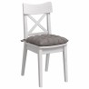 Coussins de siège 4 pcs Taupe 40 x 40 x 6 cm tissu 552738552738