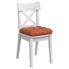 Coussins de siège 4 pcs Rouge orange 45 x 45 cm 552740552740