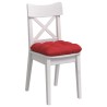 Coussins de siège 4 pcs Rouge 40 x 40 x 12 cm tissu 552745552745
