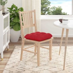 Coussins de siège 4 pcs Rouge 40 x 40 x 12 cm tissu 552745552745