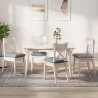 Coussins de siège 4 pcs Gris clair 40 x 40 x 6 cm tissu 552746552746