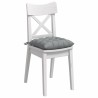 Coussins de siège 4 pcs Gris clair 40 x 40 x 6 cm tissu 552746552746