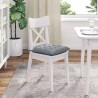 Coussins de siège 4 pcs Gris clair 40 x 40 x 6 cm tissu 552746552746
