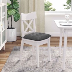 Coussins de siège 4 pcs Gris foncé 40 x 40 x 6 cm tissu 552747552747