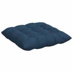 Coussins de siège 4 pcs Bleu 40 x 40 x 6 cm tissu 552749552749