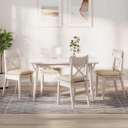 Coussins de siège 4 pcs Crème 40 x 40 x 6 cm tissu 552750552750