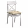 Coussins de siège 4 pcs Crème 40 x 40 x 6 cm tissu 552750552750