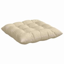 Coussins de siège 4 pcs Crème 40 x 40 x 6 cm tissu 552750552750