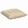 Coussins de siège 4 pcs Crème 40 x 40 x 6 cm tissu 552750552750