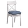 Coussins de siège 4 pcs Bleu 45 x 45 cm Tissu en velours côtelé 552751552751