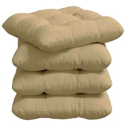 Coussins de siège 4 pcs Vert gris 45 x 45 cm 552752552752