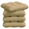 Coussins de siège 4 pcs Vert gris 45 x 45 cm 552752552752