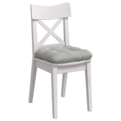 Coussins de siège 4 pcs Gris clair 40 x 40 cm 552755552755