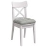Coussins de siège 4 pcs Gris clair 40 x 40 cm 552755552755