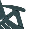 Chaise longue avec repose-pied Plastique Vert 552756552756